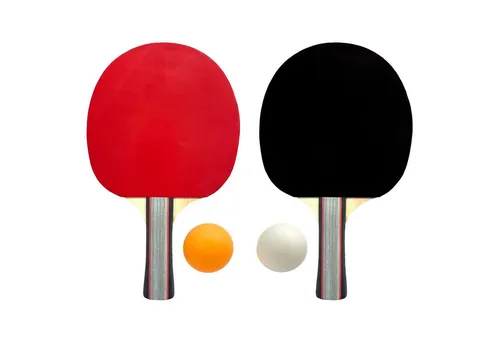 HAC24 Tischtennisschläger Tischtennis-Set Tisch Tennis Schläger Bälle (5-tlg), 2x Tischtennisschläger 2x Tischtennisbälle mit Tasche