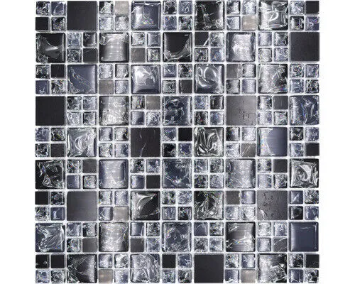 Glasmosaik XIC K1428 30,5x30,5 cm in schwarz von Weitere