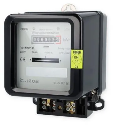 NZR WS 10(60)A Wechselstromzähler - Mechanischer, geeichter Wechselstromzähler für Direktanschluss, ideal für Abrechnungszwecke mit Genauigkeitsklasse 2 und PTB-Zulassung.