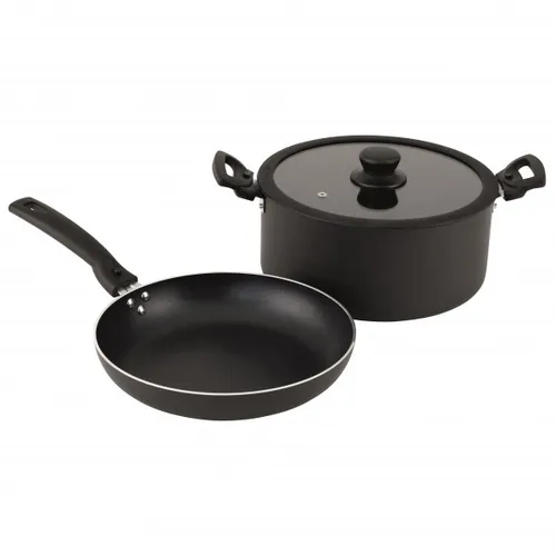 Outwell Culinary Kochset L - 5L Topf & 24cm Pfanne - Sonstiger Camping-Küchenbedarf, leichtes Aluminium für einfaches Kochen im Freien und ideal für Campingausflüge.