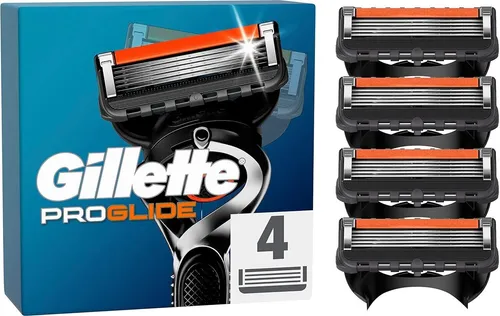 Gillette ProGlide Rasierklingen 4er Set - Nassrasierer mit größeren Gleitstreifen für eine saubere und komfortable Rasur, ideal für den täglichen Gebrauch.