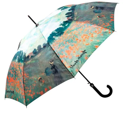 Luckyweather not just any other day Stockregenschirm Regenschirm Motiv MOHNBLUMENFELD Automatik