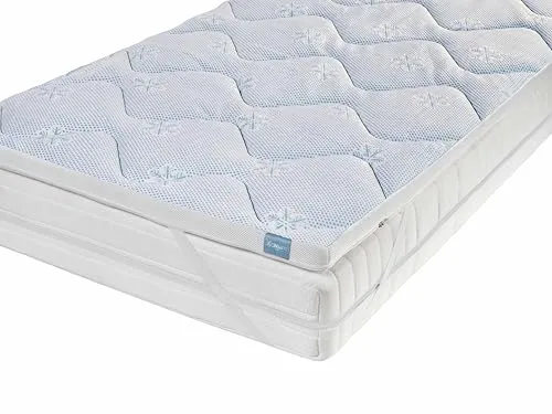 XDREAM Matratzentopper mit Kühleffekt 160x200 cm - Matratzentopper mit kühlendem Kaltschaumkern, ideal für heiße Nächte. Atmungsaktiv, waschbar bis 40°C und allergikergeeignet für optimalen Schlafkomfort.
