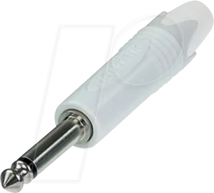 NEUTRIK NP2X-WT - Klinkenstecker 2-polig, 6,35 mm, weiß