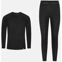 THERMOUNTERWÄSCHE SET FÜR DAMEN & HERREN - Schwarz - 3XL - Trainingsbekleidung aus recycelten Materialien, atmungsaktiv und feuchtigkeitsableitend für ultimativen Komfort bei Outdoor-Aktivitäten und gemütlichen Stunden zu Hause.