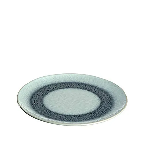 Leonardo Matera Keramik-Teller, Spülmaschinengeeigneter Steingut mit Glasur, runder Essteller in Blau, Ø 22,5 cm, 018544