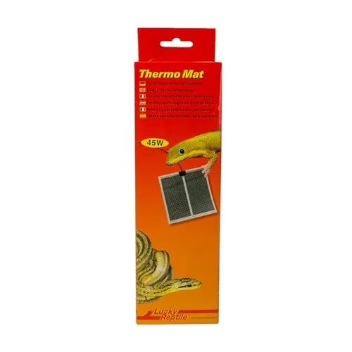 Lucky Reptile Thermo Mat 45W - Zubehör für Terrarien mit infraroter Strahlungswärme, ideal für ein optimales Temperaturgefälle und einfache Installation dank Selbstklebefolie.