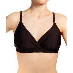 Aquarti Triangel-Bikini Bikini Oberteil Neckholder Push Up Padded Zum Binden braun 42 - Cup D