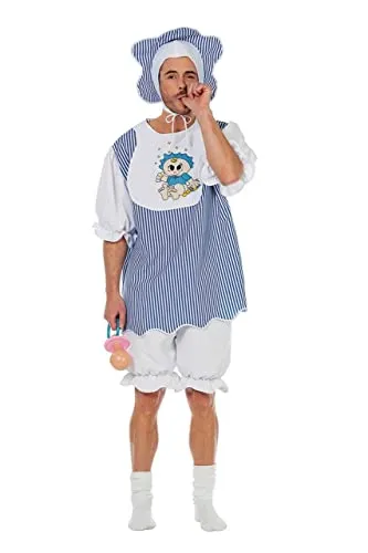 Herren-Kostüm Baby Boy mit Mütze, Gr. 58 in blau von Wilbers