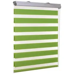 Doppelrollo Doppelrollo Duorollo mit Kassette Kassettenrollo, ventanara grün 80 cm x 220 cm