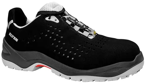 Sicherheitshalbschuh IMPULSE grey Low ESD S1 SRC - Größe 43 - Arbeits- & Schutzkleidung mit ESD-gerechtem Design, metallfrei und atmungsaktiv für optimalen Tragekomfort und Sicherheit bei elektrostatischen Risiken.