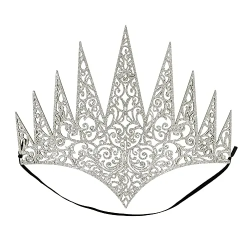 Boland 44087 - Krone Königin, mit Gummiband, Diadem, Accessoire, Eisprinzessin, Prinzessin, Mottoparty, Karneval