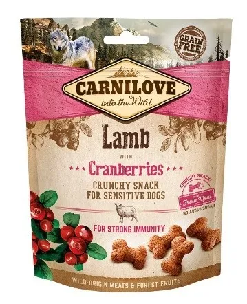 Carnilove Hund Crunchy Snack – Lamm mit Cranberries 200g - Hundesnack Kauartikel