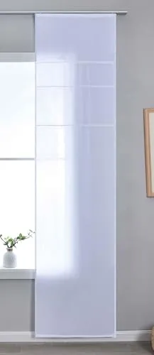 astek Halbtransparente Schiebegardine mit Paneelwagen HxB 245x60 cm Weiß »Leipzig« Kettenmuster lichtdurchlässig Elegante Struktur 202450P