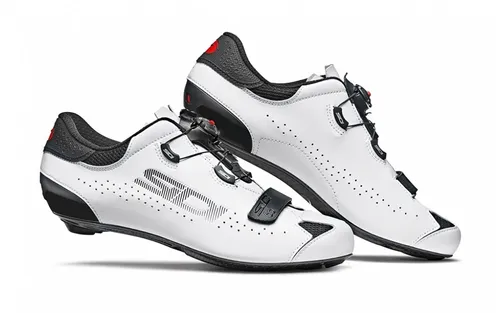 SIDI SIXTY Straßenschuhe weiß und schwarz, Größe 46 von Sidi