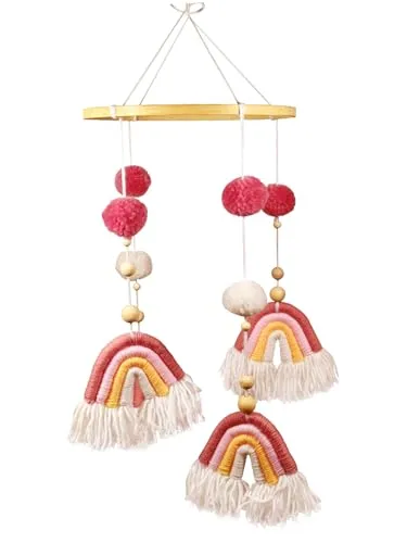 Traumfänger Regenbogen | Mobile Kinderzimmer Dreamcatcher Rainbow | 22x40 cm