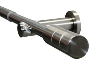 GARDINIA Gardinenstangen-Set Kreta in grau von GARDINIA