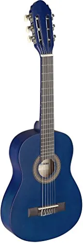1/4 Klassik-Gitarre Blau Matt von Stagg