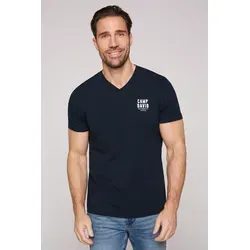 CAMP DAVID V-Shirt mit Logo-Print - Hochwertiges T-Shirt für Männer, bequem und stilvoll mit V-Ausschnitt, aus dehnbarem Single Jersey für optimale Bewegungsfreiheit.
