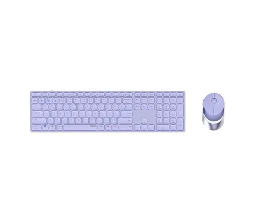 Rapoo 9850M kabelloses Tastatur-Maus Set, QWERTZ, lila von Rapoo