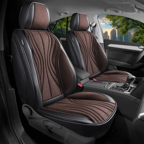 Mitsubishi Space Star Schonbezüge Schwarz/Braun in braun von Bremer Sitzbezüge