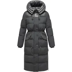 Navahoo Steppmantel Knusperherz 14 - Langer Damen Wintermantel - Funktionsjacke, windabweisend und taillierte Passform mit hochschließendem Kragen für optimalen Kälteschutz.