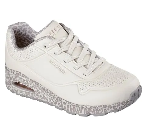 Skechers Sneaker UNO Safari Time - Modische Sneaker aus Kunstleder mit Air-Cooled Memory Foam Innensohle für ultimativen Komfort, ideal für lässige Outfits und den Alltag.