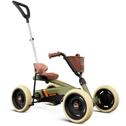 BERG Pedal-Gokart Buzzy 2-in-1 mit Schubstange - Tretfahrzeug für Kinder ab 2 Jahren, ausgestattet mit stabilen EVA-Reifen und herausragendem Sicherheitstandard für ein einfaches und sicheres Fahren.