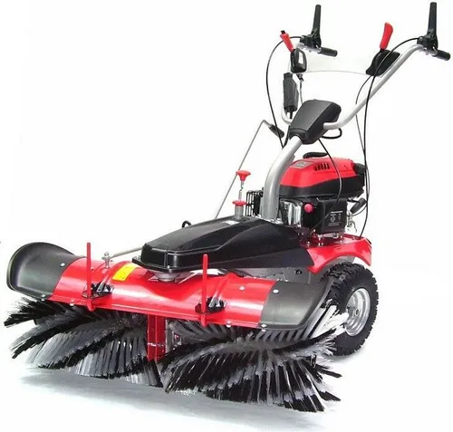 Kombi Benzin Kehrmaschine 55743 Motorbesen 1000mm E-Start Kehrbesen Schneefräse