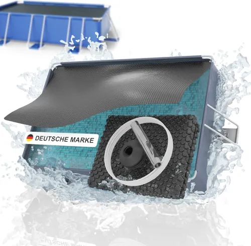 Solarplane Pool rechteckig 600 x 400 cm Schwarz – Effektive Wärmeschutzfolie - Poolabdeckungen – Hochwertige Solarfolie für effiziente Wassertemperatursteigerung und geringere Heizkosten. Ideal für die Badesaisonverlängerung und Schutz vor Schmutz.
