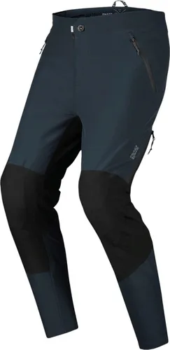 iXS Herren Fahrradhose Carve All Weather, Marine - Blau, M - Fahrradhosen mit 10.000 mm Wassersäule und 10.000 g/m2/24 Atmungsaktivität. Ideal für ungemütliche Wetterbedingungen, dank robustem X-Stretch-Material und verstellbarem Bund.