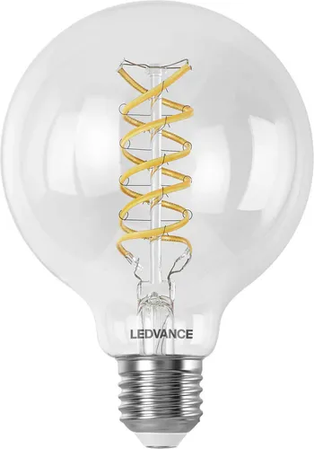 LEDVANCE Smart+ Wifi Filament Globe Lampe E27 Dimmbar - Energiesparlampen mit Tunable White 2700K-6500K, steuerbar über App oder Sprachassistenten, ideal für Wohnräume und Gewerbe, langlebig mit bis zu 15.000 Stunden.