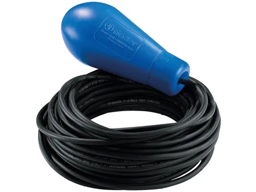 Finder 72.B1.1.000.1001 Schwimmerschalter für Pumpenstationen - Schalter für verschmutztes Wasser, mit 10m Kabel und Max. Flüssigkeitstemperatur von +45°C. Ideal für zuverlässige Füll- und Leersteuerung.
