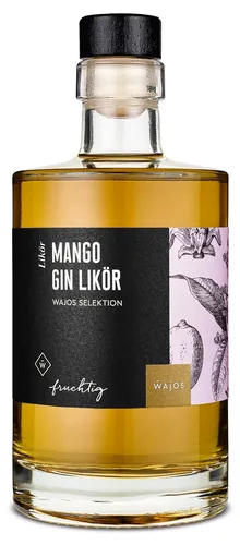 Produktbild Mango Gin Likör 350ml (18% vol) I Wajos Gourmet
