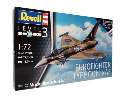Eurofighter Typhoon RAF Düsenjet 1:72 Bausatz Revell Nr. 03900 NEU & OVP