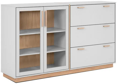 Livetastic Sideboard, Grau, Holzwerkstoff
