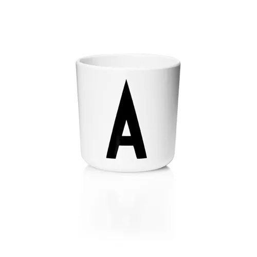 Design Letters Eco Cup Kinderbecher A in weiß von DESIGN LETTERS