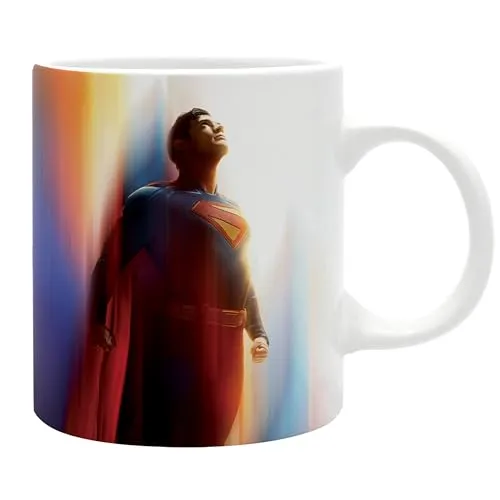 ABYSTYLE DC COMICS Superman Becher 320 ml – Offizielles Produkt – Hochwertige Keramik – Mikrowelle & Spülmaschine