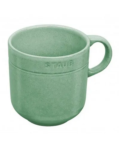 Tasse Staub Dining Line Tasse, 300 ml Salbeigrün Keramik kratzfest, 1-tlg., Keramik