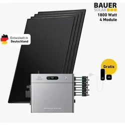Balkonkraftwerk 1800 Watt Komplettset mit Zendure SolarFlow 2400 Pro - Effizientes Balkonkraftwerk mit bifazialen Solarmodulen (1800 W) und leistungsstarkem Stromspeicher. Ideal zur Nutzung von Solarenergie für den täglichen Bedarf.