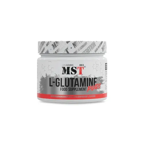 MST Glutamine 300g - MST Glutamine 300g – Hochwertiges Aminosäure-Pulver für optimale Regeneration. Ideal für sportlich aktive Menschen, die ihre Leistung steigern und die Erholung unterstützen wollen. Vertraue auf die bewährte MST Qualität!
