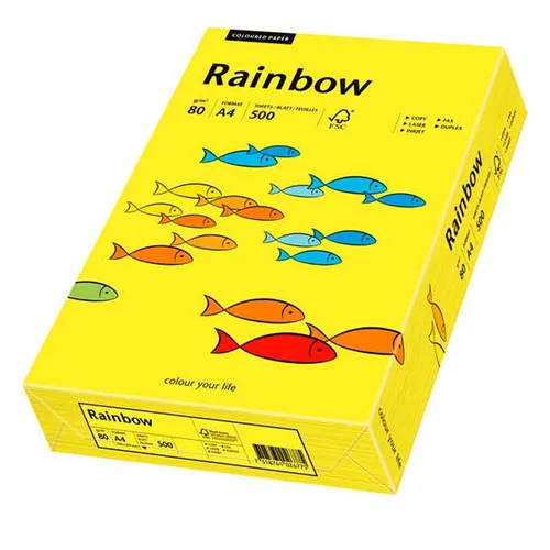 Rainbow Kopierpapier mittelgelb DIN A4 80 g/qm 500 Blatt