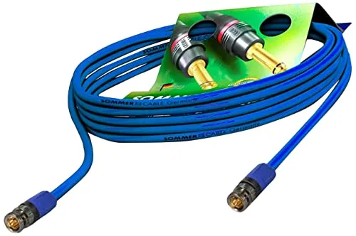 SOMMER CABLE 30m 6G 3G SDI Video-Patchkabel 4K UHD HD-SDI (HDTV) SC-Vector 0.8/3.7 1 x 0,80 mm² blau - BNC Stecker NEUTRIK - VTGX-3000-BL-BL - 98.40 ft