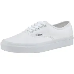 Vans UA Authentic Sneakers Senior – Weiß - Klassische Vans UA Authentic Sneakers in Weiß, gefertigt aus robustem Canvas mit rutschfester Gummisohle. Ideal für jeden Anlass und stets ein modisches Statement.