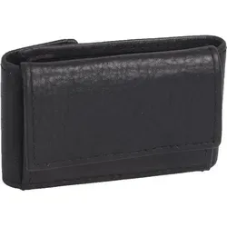 Schwarze Minibörse aus Leder 8x5cm - Kompakt und praktisch - Kleine Lederbörse mit den Maßen 8 x 5cm, ideal für unterwegs. Passt in jede Tasche und bietet Platz für Münzen und gefaltete Scheine.