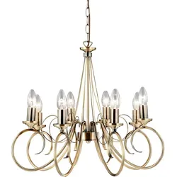 Globo Hochwertiger Kronleuchter altmessing in gold von Globo