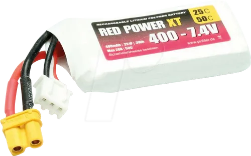 RD XT 400 S2 - Akku-Pack, Li-Polymer, 7,4 V, 400 mAh