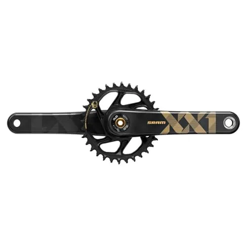 Sram Eagle Dub Kurbelgarnitur 175mm – Schwarz-Gold - Fahrradkettenblätter mit revolutionärer Innovation für unübertroffene Leistung beim Radfahren. Hochwertige Materialien sorgen für die ultimative Fahrt.