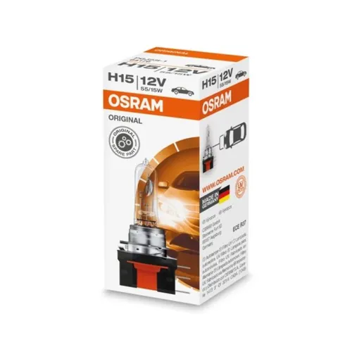 Glühlampe Halogen OSRAM H15 Standard 12V, 55/15W, 1 Stück [C]