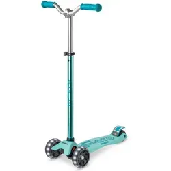 Maxi micro™ Deluxe Pro LED - Kinder Roller für 5-7 Jahre - Kickscooter mit höhenverstellbarem Lenker und LED-Vorderrädern für sichere Fahrten bei Dunkelheit. Ideal für Kinder von 5 bis 7 Jahren, fördert Gleichgewichtssinn und Motorik.